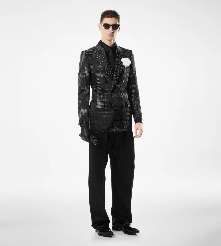 DUCHESSE POLKA DOT JACQUARD JACKET COMBO BLACK & IVORY online